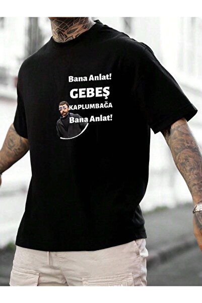 Mythologie Tricou nou Gebeş Turtle - Negru cu imprimeu, cu gât rotund, mânecă...