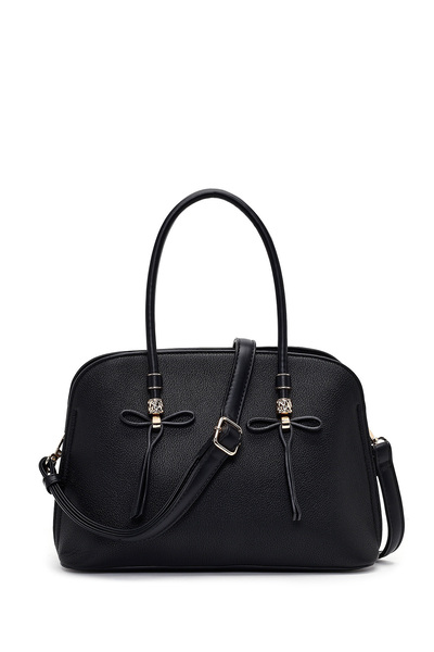 Derimod Women's Black Long Strap Classic Shoulder Bag 26Pbd2837Ft