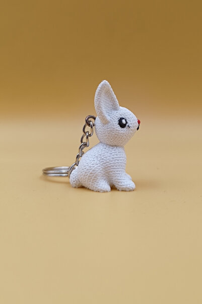 Rodopiva Breloc cu model tricotat în formă de iepure (plastic)