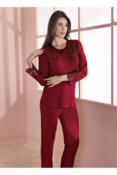 SS HOME CONCEPT Espuar 757 Combed Cotton 3-Piece Dressing Gown Pajama Set