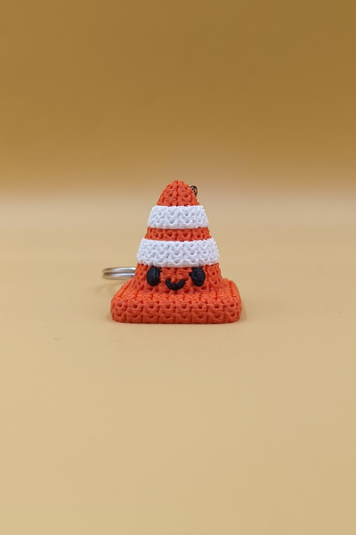 Rodopiva سلسلة مفاتيح منسوجة بنمط ترافيك دوباسا (بلاستيك)