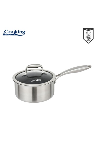 OEM Caserolă cu capac, 16x8.5 CM, 1.6 L, TITANIUM3, COOKING BY HEINNER