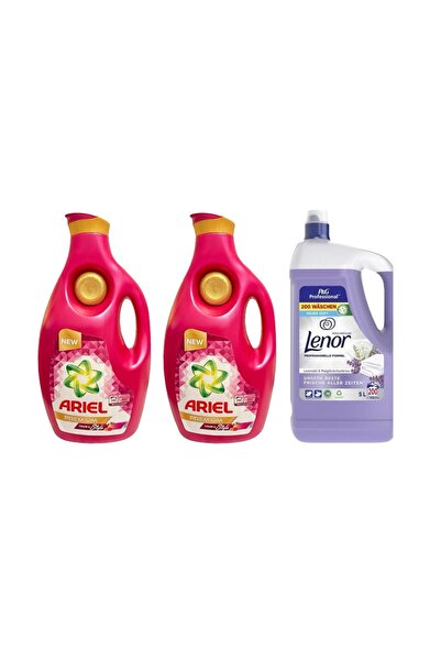 Ariel 2x Premium liquid laundry detergent, 6.3L + Lenor Lavender 5L
