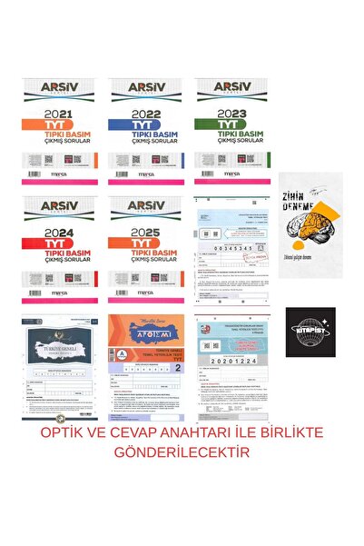 Fenomen Yayıncılık TYT TIPKI BASIM SON 5 YILIN ÇIKMIŞ SORULARI TYT 4 ADET KUR...
