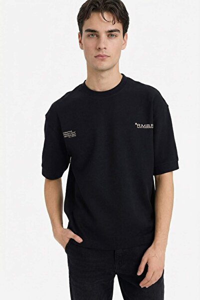 DeFacto Breathable Loose Fit Printed T-Shirt F8148Ax26Sp