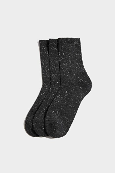 DeFacto Men's 3-Pack Cotton Towel Socks H1548Axns