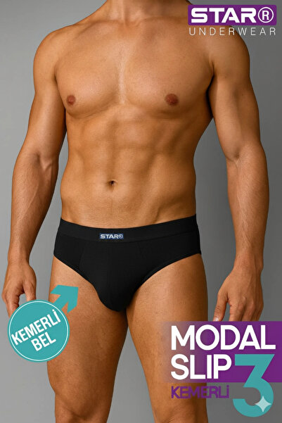 azrlyaonline Star 109 Ανδρικό 3 τεμάχιο Modal Slip