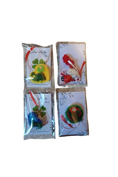 Vision XXI Unique Martisor Brooch Various Models, Home Made, Multicolor, Textile