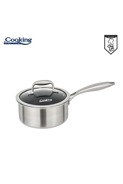 OEM Caserolă inox + capac din sticlă în 3 straturi 18x9 cm, 2 L, TITANIUM3, p...