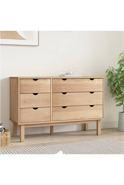 Concept Comodă cu sertar, 113,5x39,5x73 cm, lemn masiv de pin