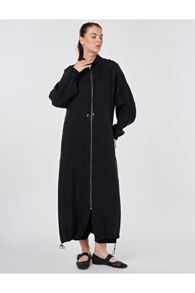 Kayra %100 Lyocell Dik Yaka Giy Çık Siyah