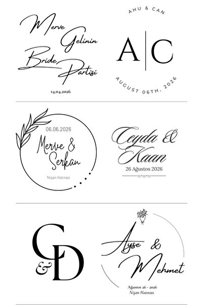 Söz Nişan Kına Düğün Bride to be Sticker Beyaz Etiket Yuvarlak 12 Adet