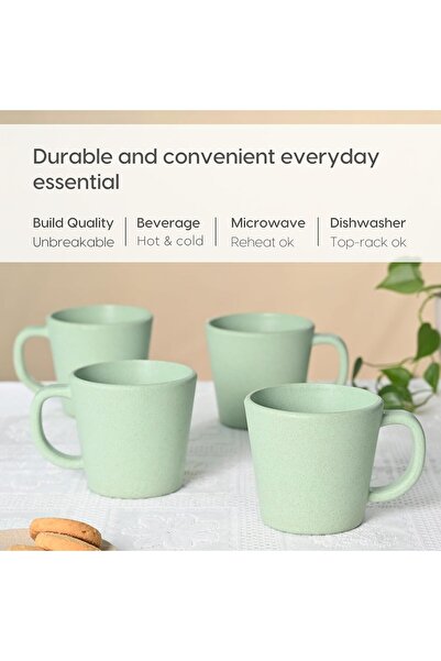 EHA Earth Friendly Majestic Cup | Made with Rice Husk | Microwave Safe | 375 ...