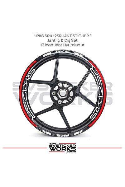 ARONA Rks Srk125R Sticker Set of 24 Stickers for Inner Wheel Lettering and Ou...