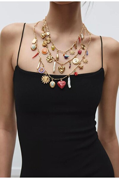 Liora Women Accessories LwA 3’lü Charm Kolye Seti