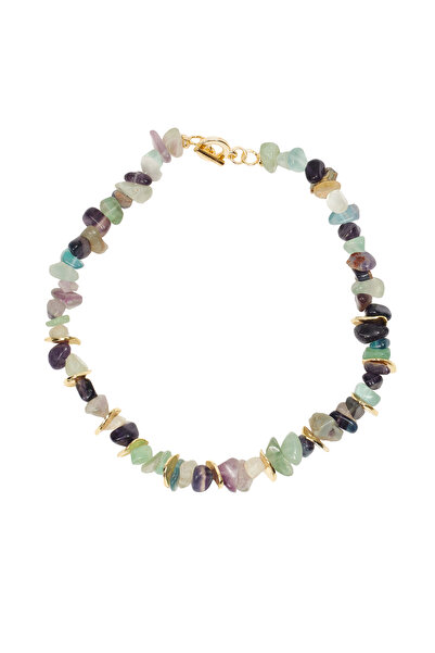 Network Renkli Doğal Taş Kadın Kolye