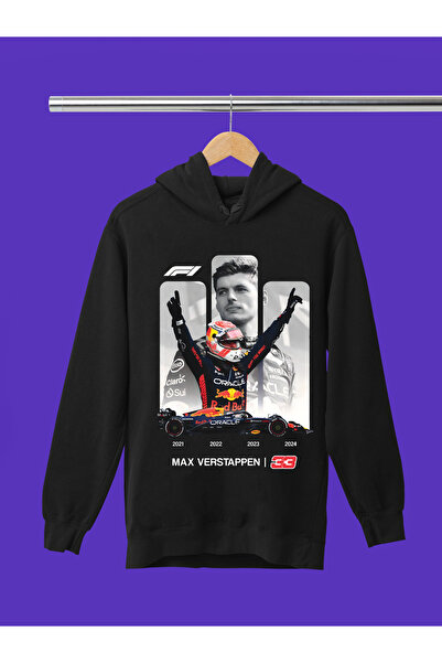 MAGORS Max Verstappen Printed 3-Yarn Quality Soft Texture Hooded F1 Kids Swea...