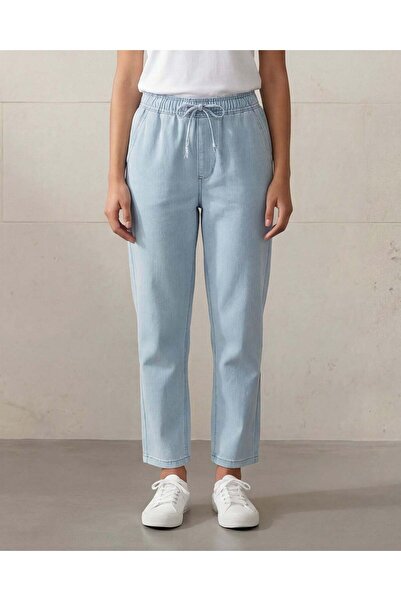 REDTAG Women Blue Solid Elasticated Jeans