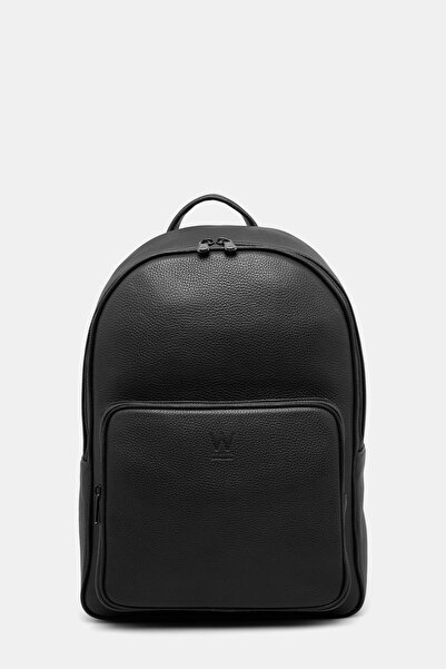 W Collection Black leather backpack