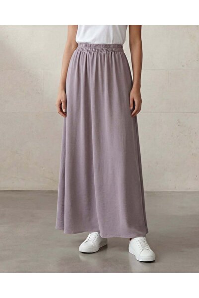 REDTAG Women Grey Maxi Skirt