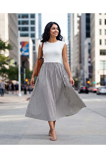 REDTAG Women White Midi Dress