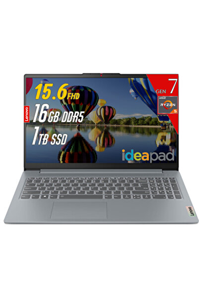 LENOVO IdeaPad Slim3 15AMN8 AMD Ryzen 5 7520U 16GB 1TB 15.6 FHD Freedos Lapto...