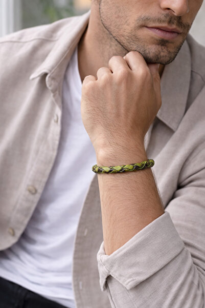 HER ŞEY NOTA www.herseynota.com سوار رجالي من الجلد الطبيعي من Lime Craft - ت...