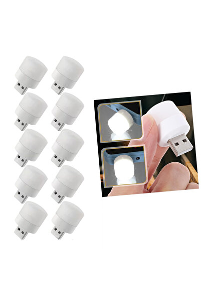 Go İthalat USB Mini Top LED 10’lu Aydınlatma Seti – Beyaz Renkli Gece Lambası...