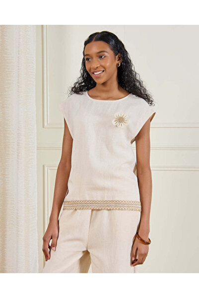 REDTAG بلوزة بيج مطبوع للبنات الكبيرات