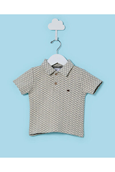 REDTAG Infant Boys Grey Polo Shirt