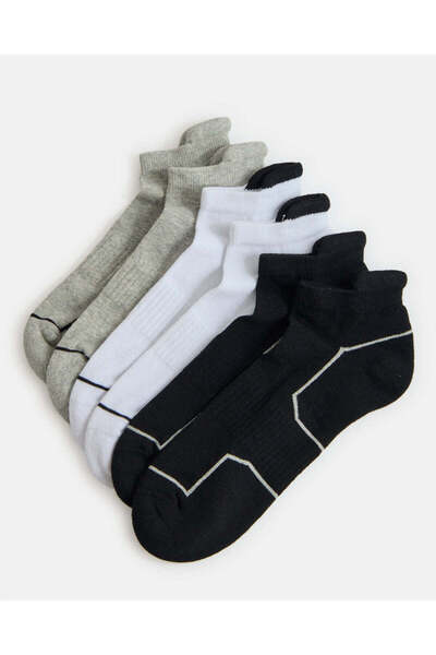 REDTAG جوارب رجالية متنوعة بطول الكاحل (3 أزواج)