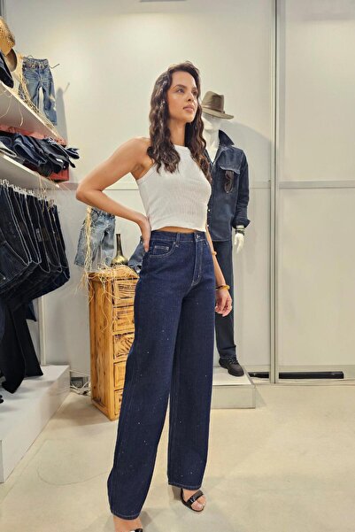 LACARINO 8087 Pantaloni de damă cu croială largă