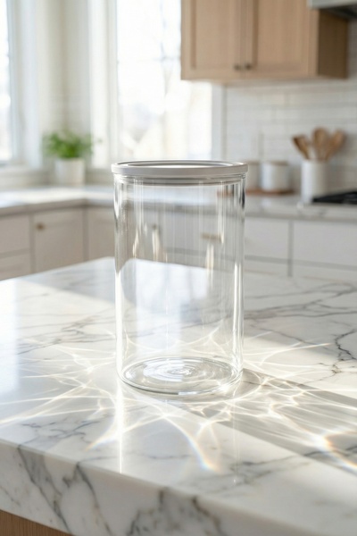 ACAR Mirage Borosilicate Glass Jar Gray - 1600 ml
