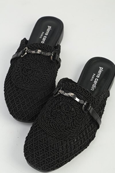 Pierre Cardin Women's Black Slippers Pc-55778