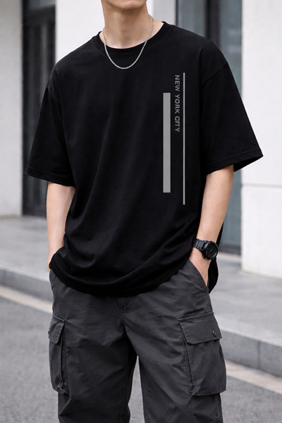 ArtYus New York City Printed Cotton Relaxed Fit Round Neck Unisex T-Shirt