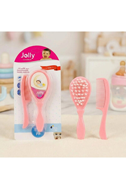 Rayan & Hoor Style 🎁   Pink Soft-Bristled Baby Hair Brush and Comb Set - New...