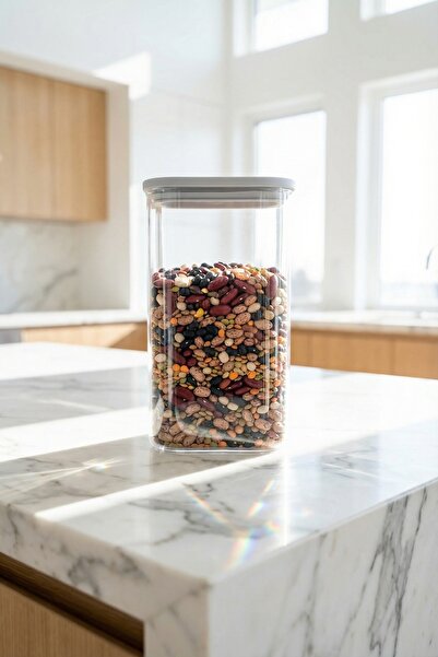 ACAR Mirage Borosilicate Glass Jar Gray - 1500 ml