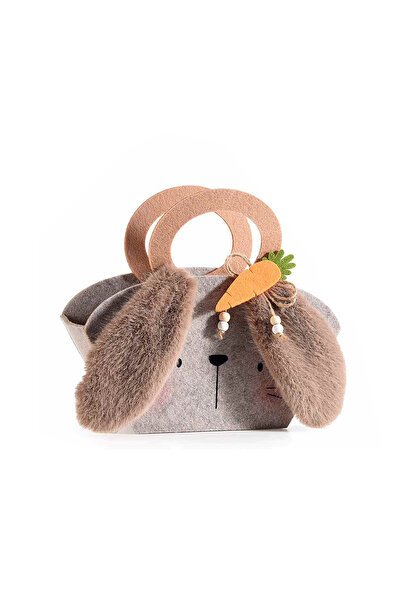 Decorer Multicolored Bunny Easter Bag 12x9x19 cm