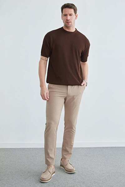 Fulla Moda Sa vezicom u struku Teksturirano pantalone