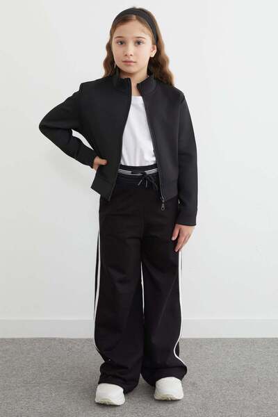 Fulla Moda Κοριτσίστικο παντελόνι φόρμας με ελαστική μέση