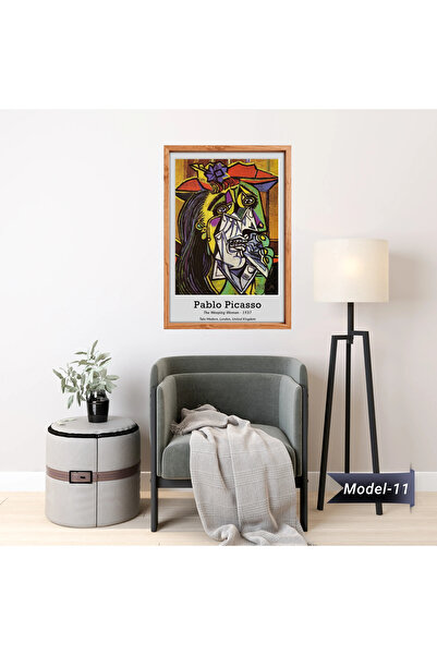 Akıllı Kağıt Ağlayan Kadın Tablo - Poster Dünyaca Ünlü ( Model-11)