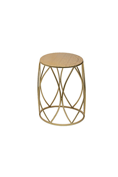 Clayre & Eef Suport de flori metalic auriu 35x47 cm