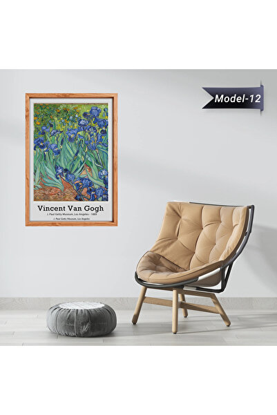 Akıllı Kağıt İrisler Tablo - Poster Dünyaca Ünlü ( Model-12)