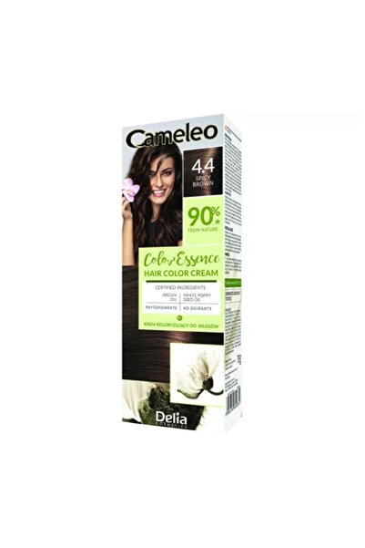 CAMELEO Set 3 x Color Essence Hair Dye 4.4 Spicy Brown, 75 g