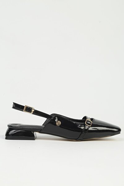 Pierre Cardin Balerini din piele neagră pentru femei PC-55791