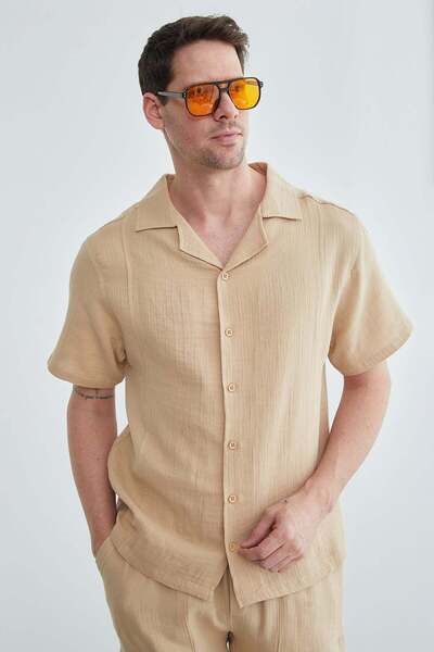 Fulla Moda Osnovni Košulja kratkih rukava od muslinske tkanine