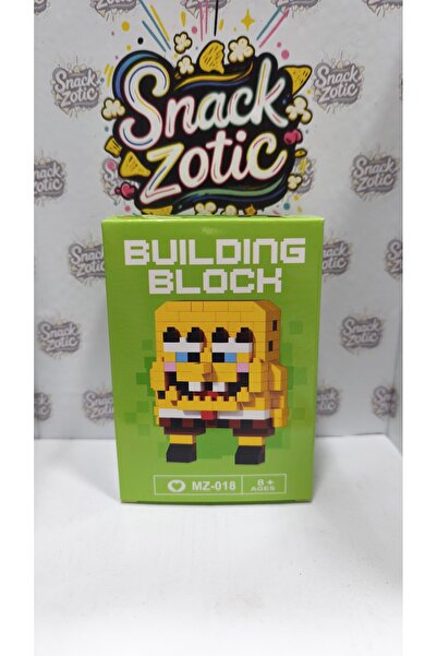 Bricks SNACKZOTIC BIRCKS SPONGE BOB 3D MİKRO BLOK LEGO
