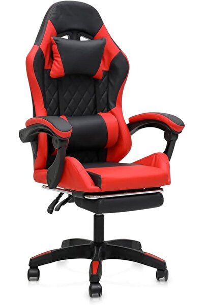 Afifa Furniture Gaming Chair with PVC Leather Ergonomic Chair with Footrest, ...