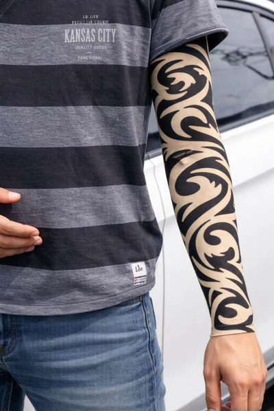 Twin Store مي للواردات ®   وشم للذراع يمكن ارتداؤه، وشم للساق مطبوع ثلاثي الأ...