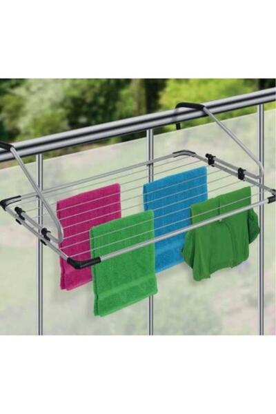 Perilla Dirsekli Balkon Çamaşır Kurutma Askısı Tyol2